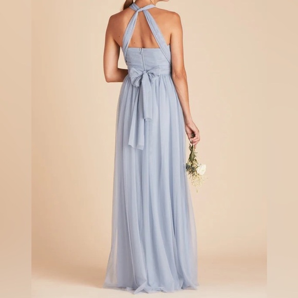 Birdy Grey Christina Convertible Tulle Dress In Dusty Blue. New With Tags. - Picture 5 of 16